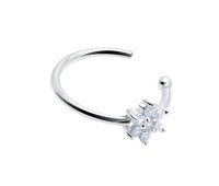 Flower Shaped With CZ Stone Ear Cuff EC-1478